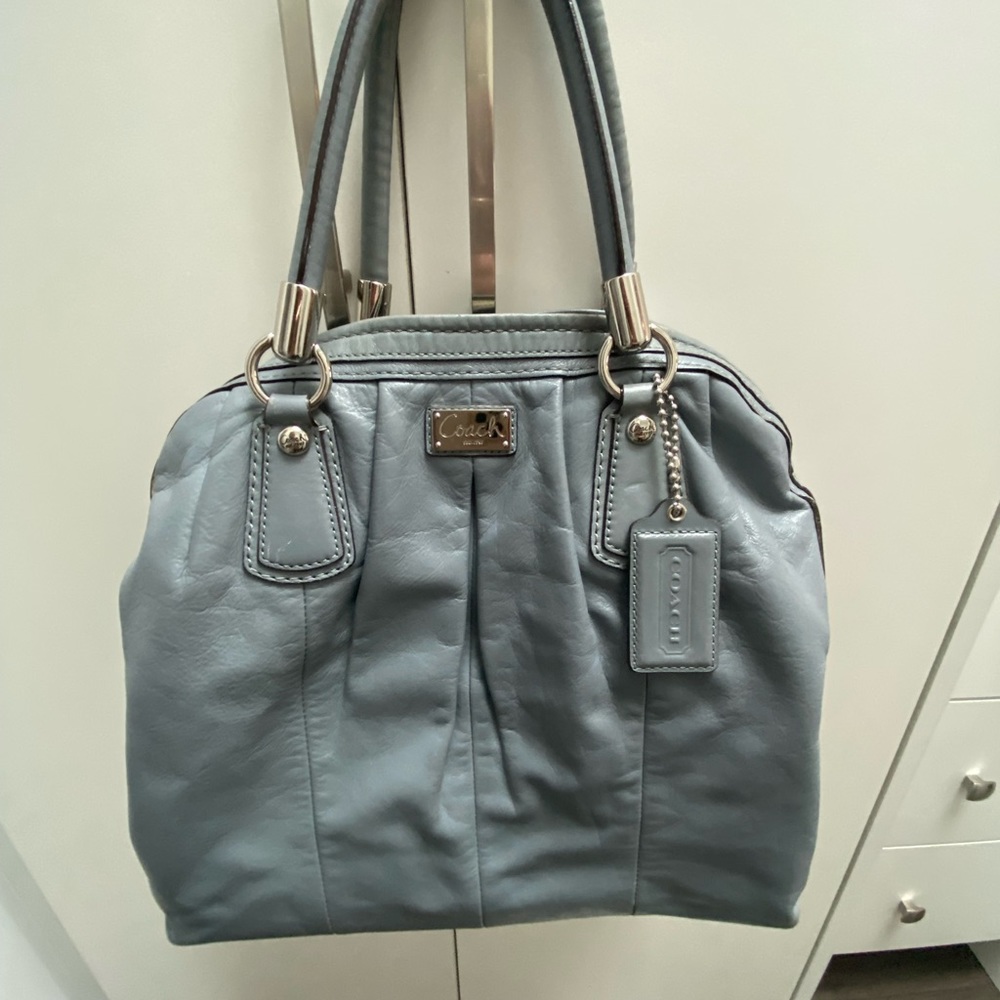 Grey Coach bag